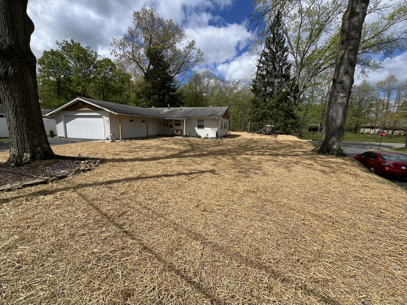 AAA yard installation — After